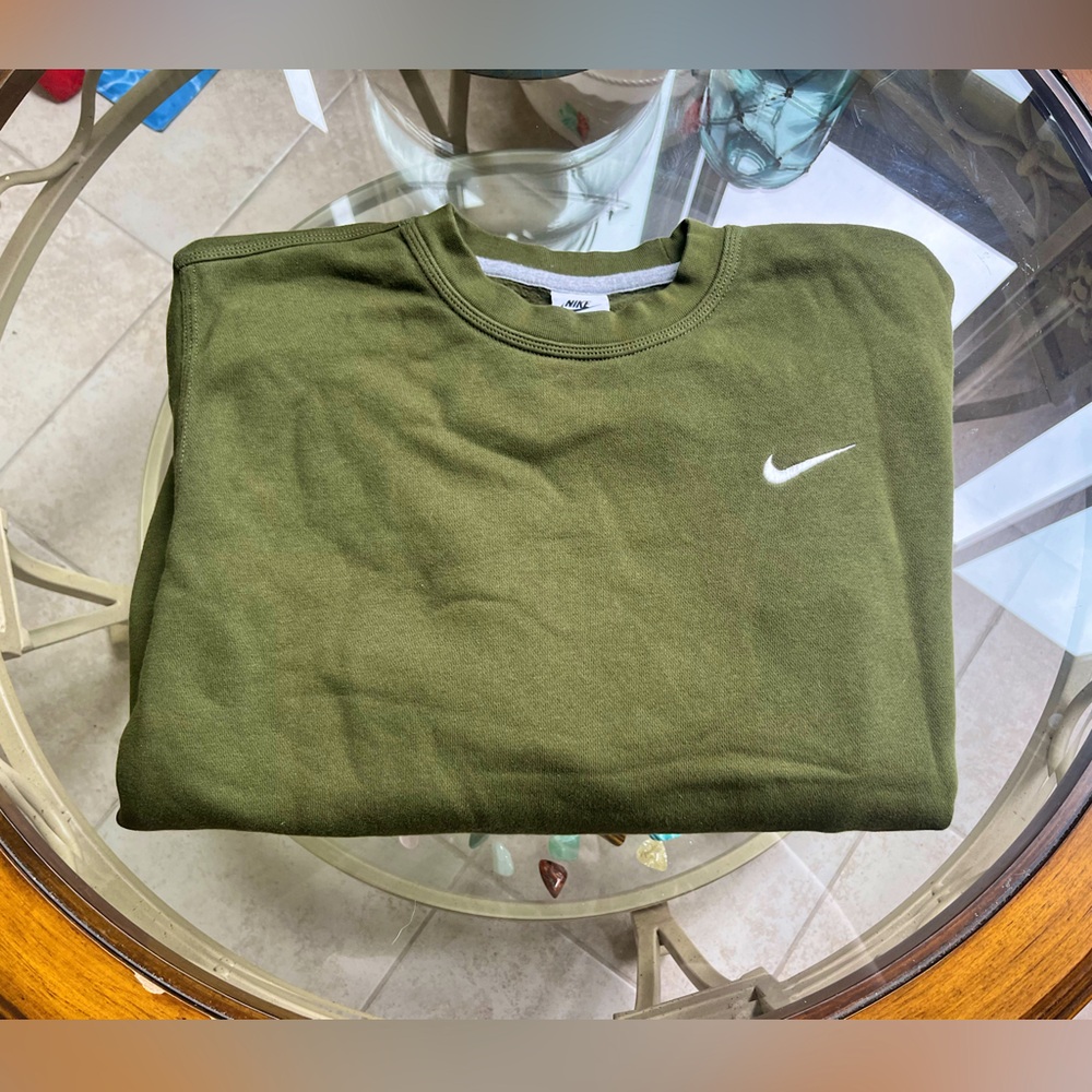 ✅NIKE✅-Olive Green Sweatshirt-Size Lg unisex